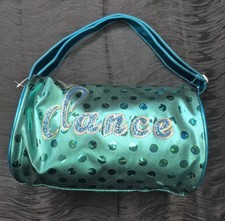 Danznmotion Dot Dance Duffel Bag - Turquoise New With Tags Sparkly Tote