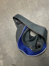 Pet Dog Sling Carrier Breathable Mesh Travel Safe Blue Small