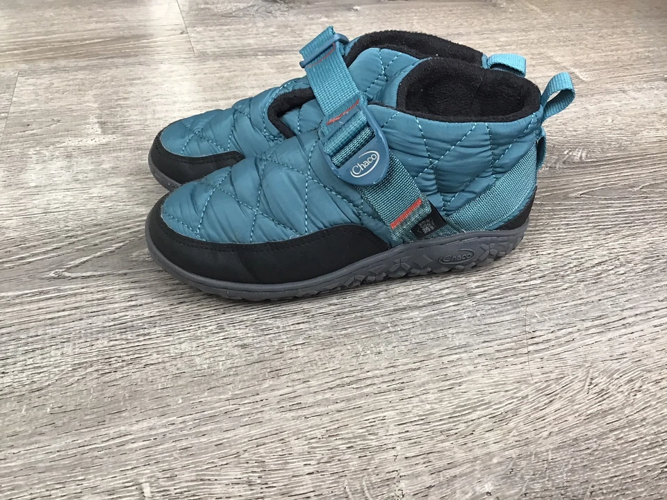 Chaco Niños Talla 2 Ramble Puff Zapatos Jóvenes Niños Azul Sin Cordones Botín JCH180348 Foto 4 de 4