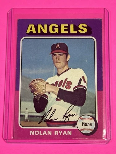 1975 NOLAN RYAN Topps Baseball Card #500 California Angels EX