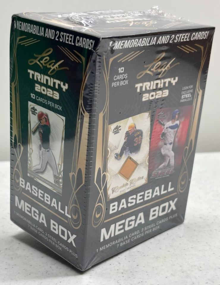 2023 Leaf Trinity Baseball MEGA Box 1 Memorabilia 2 Steel Cards Factory Sealed - Image 4 of 4