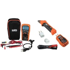 Klein Tools ET270 Auto-Ranging Digital Multi-Tester, AC/DC, Resistance ...