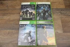 Lot of 4 Xbox 360 Games Halo Wars, Halo Reach, Halo 3 & Halo 4