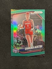 SHAKIRA AUSTIN 2025 Panini Prizm WNBA GREEN HOLO Washington Mystics #81