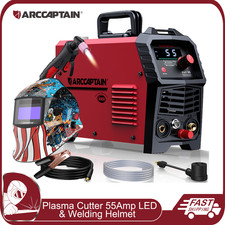 ARCCAPTAIN 55A Non-Touch Pilot Arc Plasma Cutter LED Display Welding Helmet Kit