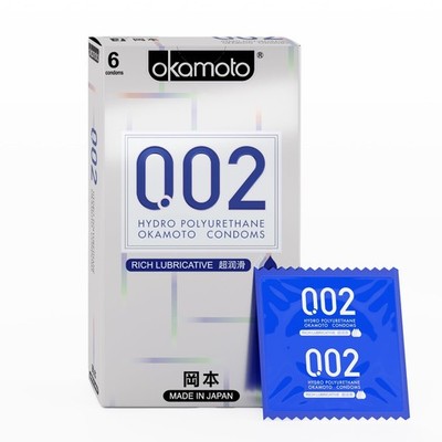 Okamoto 0,02 - Japan's Best | Thinnest Condom 0,02 mm Ultra Thin (Pack of 1, 6s)