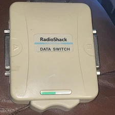 Vintage Radio Shack Parallel Port Data Switch Box Manual Selector DB25 