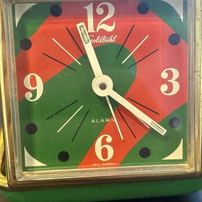 Goldbühl Réveil de Voyage Horloge Mécanique Made in GERMANY fonctionnel