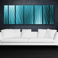 Modern Abstract Metal Wall Art Painting Sculpture Home Pool Decor Indoor Outdoor