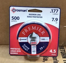 Crosman Premier Super Point Pellets .177 Caliber 500 Count 