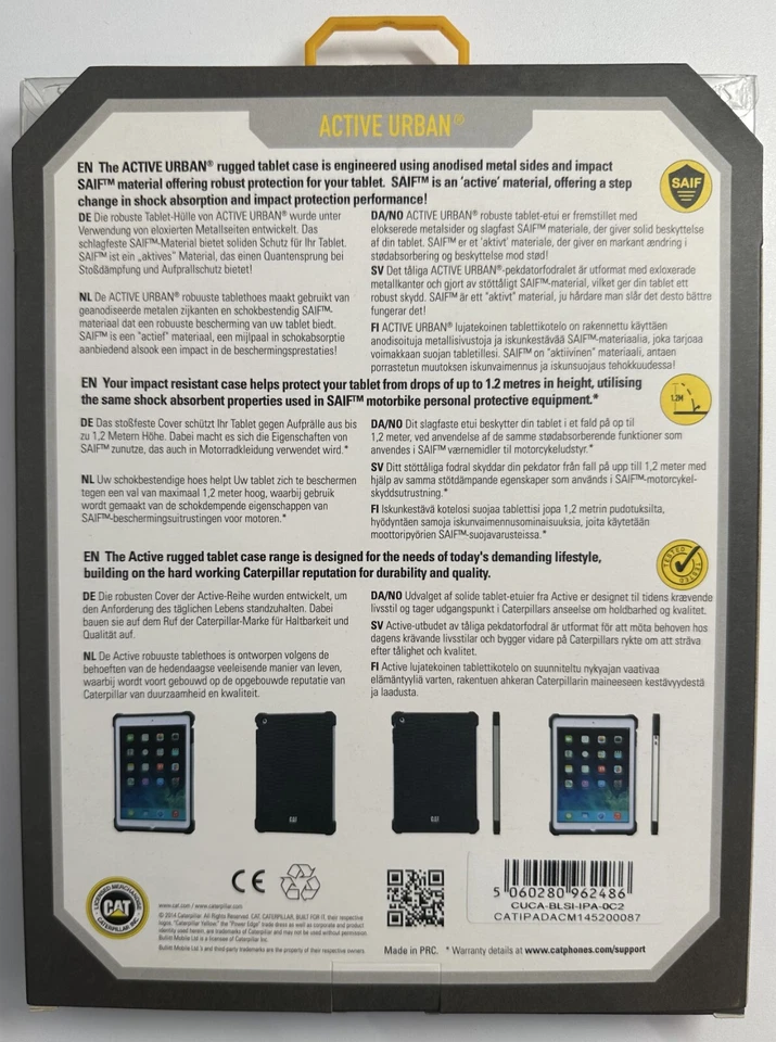 CAT Active Urban Rugged Tablet Case For iPad Air (BLACK) BRAND NEW UNOPENED - Image 2 of 3