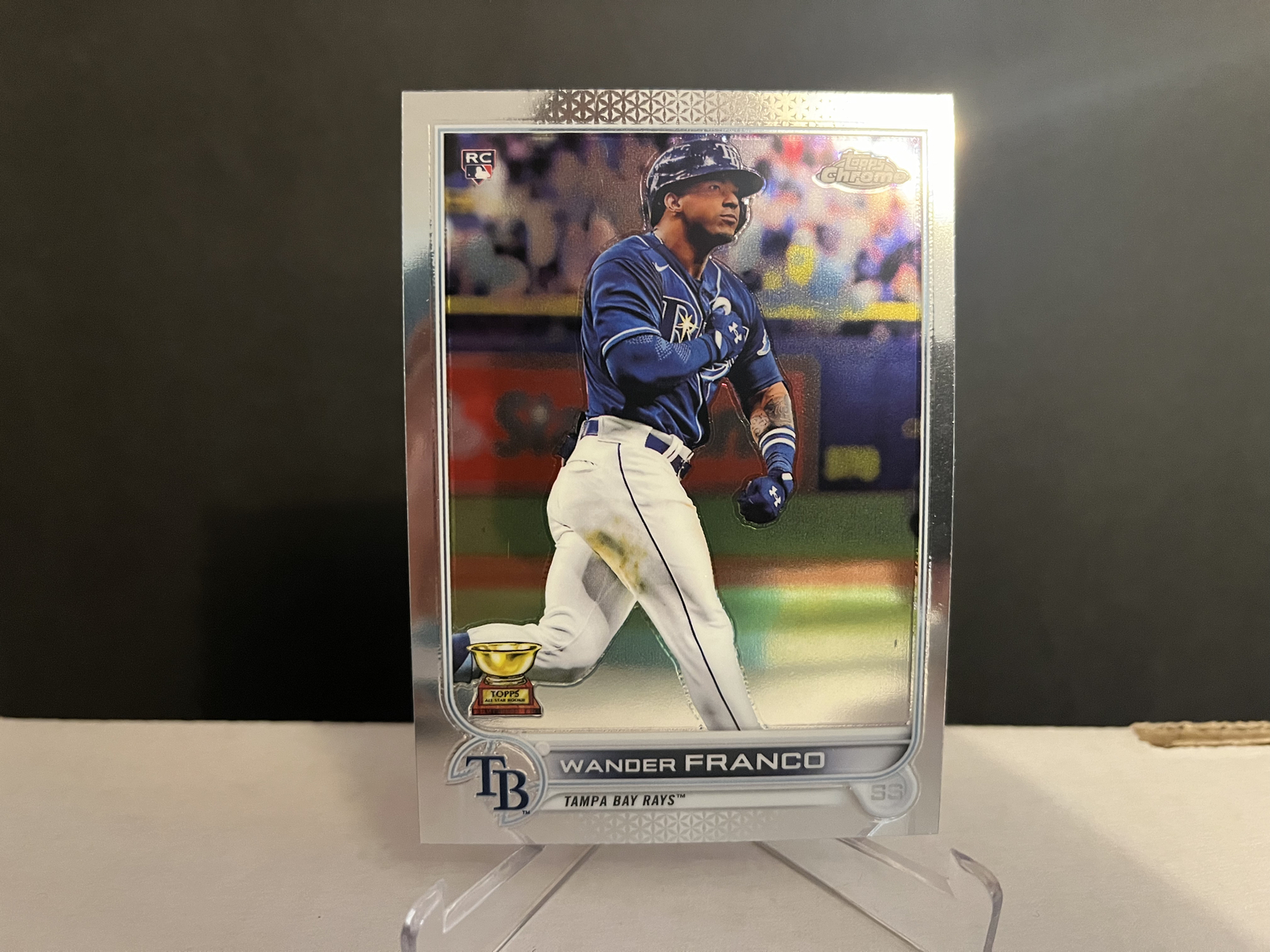 2022 MLB Topps Chrome Baseball Wander Franco #35 Base Rookie Card