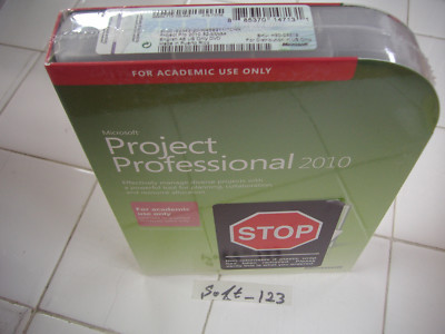 Microsoft Project 2010 Professional For 2 PCs Full Academic Version =RETAIL BOX=