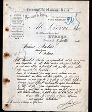 EVREUX (27) EPICERIE DU MARCHE NEUF "H. BOULAY / A. LIEVRE Succ" en 1920
