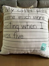 My career plans pillow. 18 x 18 Pillow