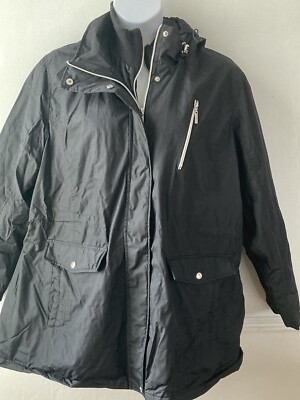 HARVE BERNARD Womens size 3x Black Coat Jacket j290