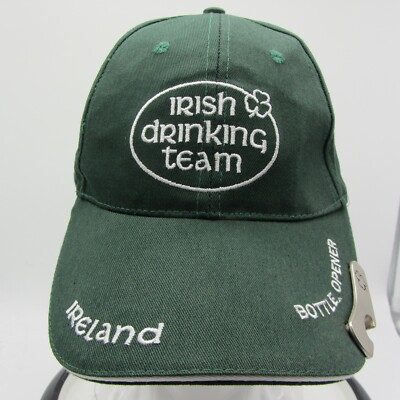 Irish Drinking Team 32 Ireland Flag Adult Hat Baseball Cap Carrols Irish  Clover