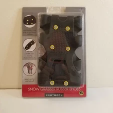 SLIP ON SNOW ICE GRABBERS Winter Traction Gear SAFETY Shoe Aid Men Size XLarge