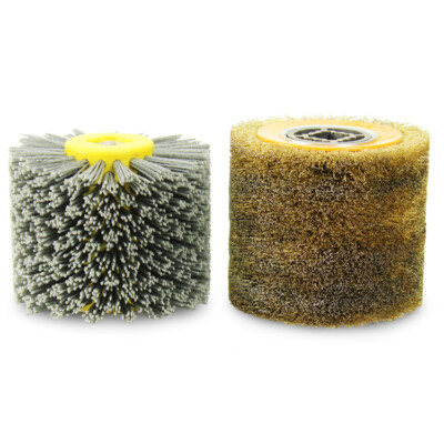 4.5'' x 4'' BHA Nylon Wire + Steel Crimped Wire Abrasive Drums - 2 Pack