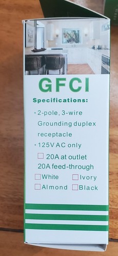 ❤️50PK 20AMP GFCI GFI Receptáculo de toma de seguridad con placa de pared indicador LED TR WR - Imagen 15 de 20
