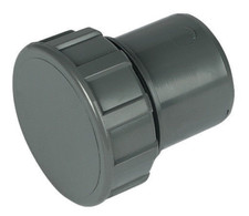 Floplast WS31GR 40mm (43mm) ABS Solvent Weld Waste - Access Plug - Grey