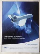 7/2006 PUB SAGEM SAFFRON SPERWER UAV DRONE ORIGINAL AD