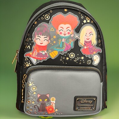 Loungefly Hocus Pocus Chibi Mini Backpack - Black 671803319066| eBay