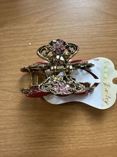 Gold Plated And Faux Stones Fashion Jewelers Hairclips