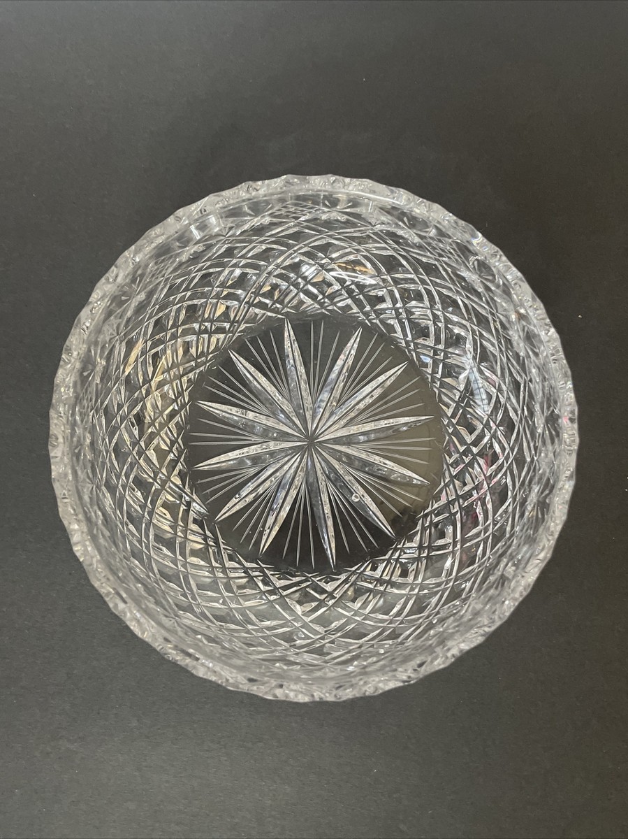 Vintage Lausitzer Glass HandCut 24% Lead Crystal Bowl German