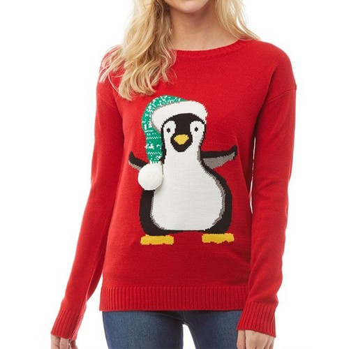 Womens Christmas Xmas Novelty Knitted 