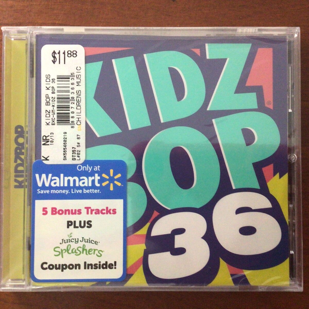 Kidz Bop 36 Walmart Exclusive Audio CD NEW 5 Bonus Tracks Kidz Bop 36 Walmart Exclusive Audio CD NEW 5 Bonus Tracks