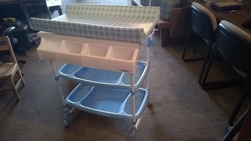 Baby Diego Deluxe Bathinette Blue Excellent Changing Table Bath Tub Local PickUp