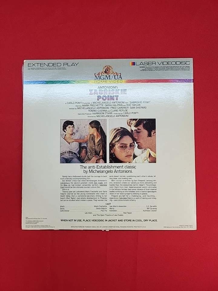 Foreign Language Laserdisc Lot Of 2 Zabreskie Point & Tie Me Up! Tie Me Down - Image 3 of 4
