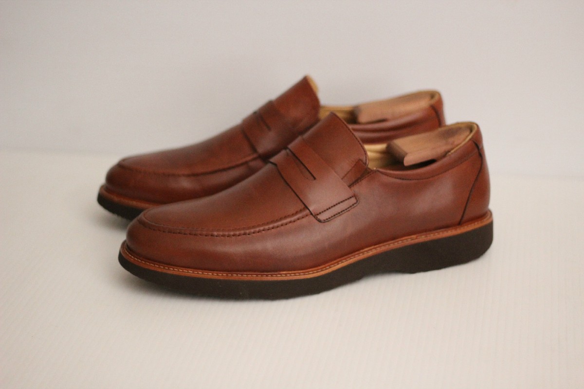 Samuel Hubbard Men\'s 8.5 M Ivy Legend Penny Loafer Whisky Leather Vibram‎ S 10W Samuel Hubbard Ivy Legend Cognac Leather | Mercari main image 4