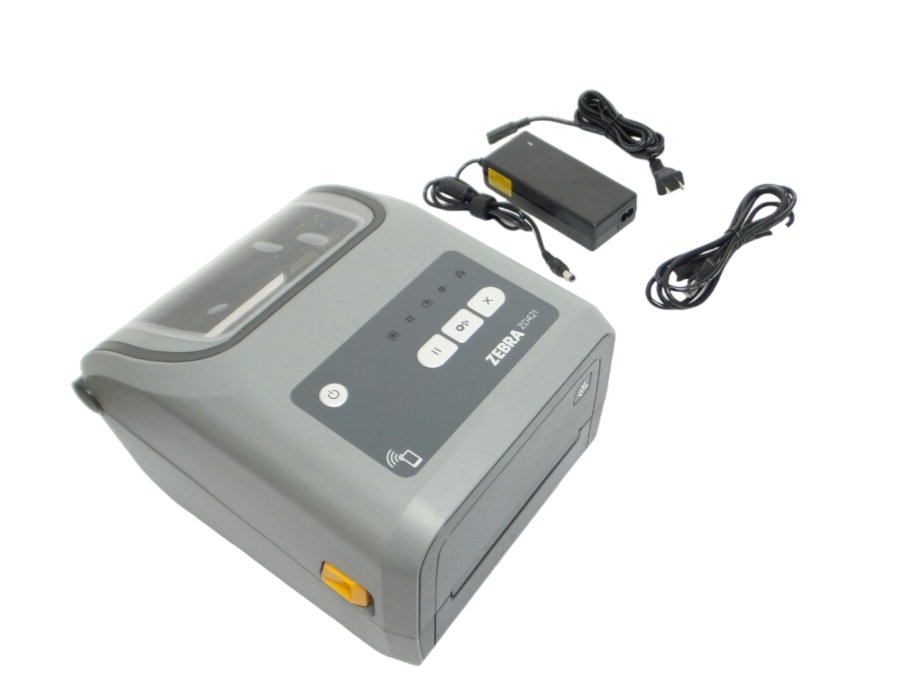 Zebra ZD421 Label Printer w/ Power Cable, 203 dpi, USB, Bluetooth