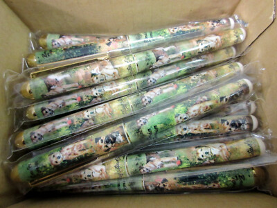 Border Terrier Pet Dog Designer Roller Ball Pen, 50 Pens Blank Ink Ruth Maystead