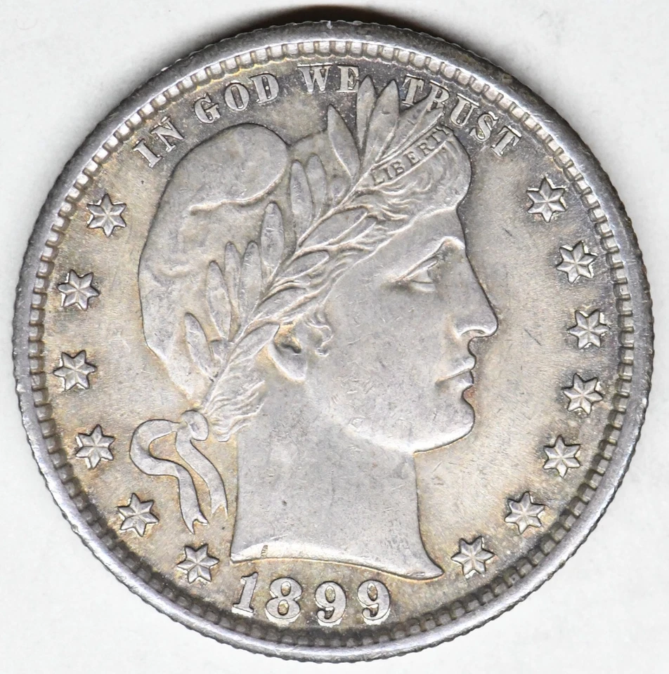 1899 barber quarter in a uncirculated high grade - Image 2 of 4