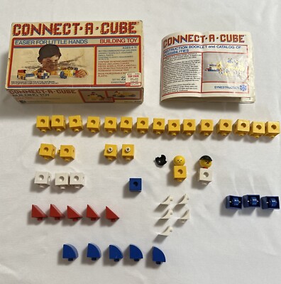 Gigo Connect A Cube Building Blocks Toy NO. 220 Vintage 1977 - READ