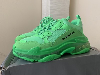 balenciaga triple s neon green price