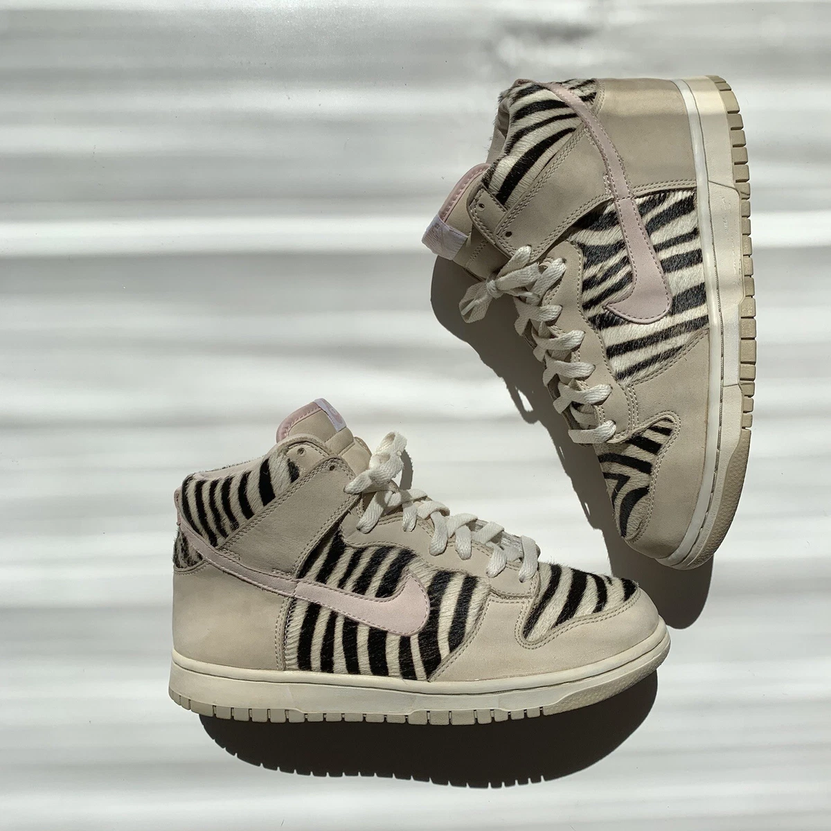 2004 Nike Dunk High Zebra Horse Hair Birch eBay