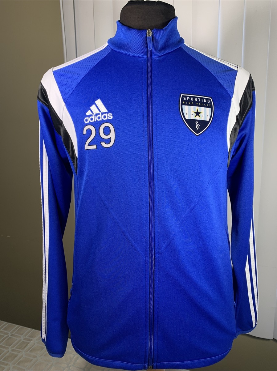 Adidas Mens Climacool Sporting Blue Valley Jacket Long Sleeve Zip