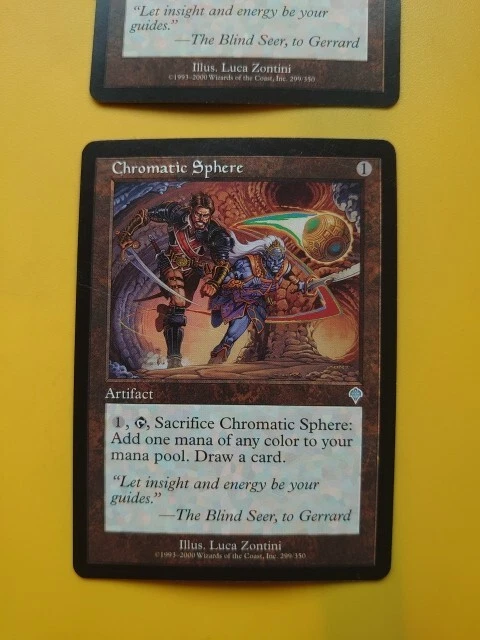 Chromatic Sphere x2 Invasion artifact Magic the Gathering 2 Card. - Image 2 of 4