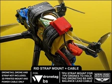 FPV Mount + Power Cable for DroneTag BS Remote ID Module (DroneTag Not Included)