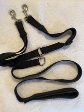 No Tangle Tandem Dog Leash - 360  Swivel Dual -1  Wide, Cushion Handle - No Tags