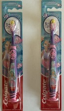 Two Pack Of Colgate Extra Soft Kids Toothbrushes Pink Purple Suction Cup
