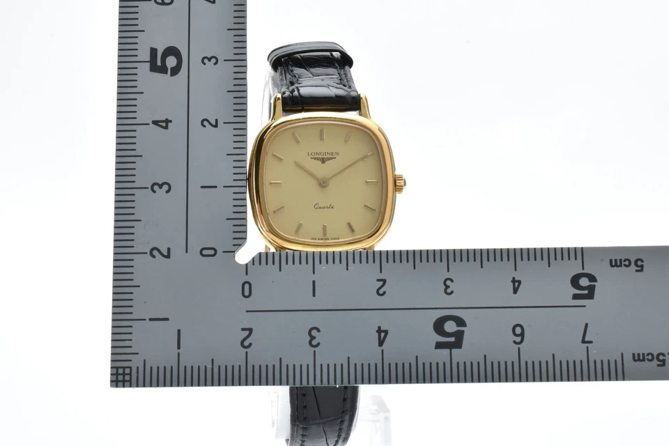 Vintage [ MINT ] Longines 153 7053 Gold Square 23mm Quartz Ladies Watch JAPAN - Image 3 of 4