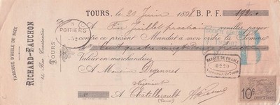 86 POITIERS manufacturer RICHARD AUCHON 1898 oil