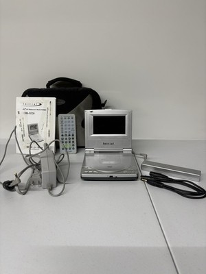 Initial IDM-9520 Portable DVD Player 4.2'' TFT Screen, Remote, Case,Silver tested
