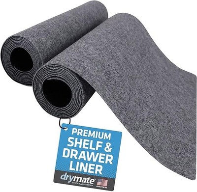 Drymate Shelf Drawer Liner 12x59 Non Adhesive Waterproof Cabinet Mat 2 Pack