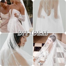 30x150Inch Pearl Tulle Table Runner White Sheer Lace for Bridal Shower Decor US